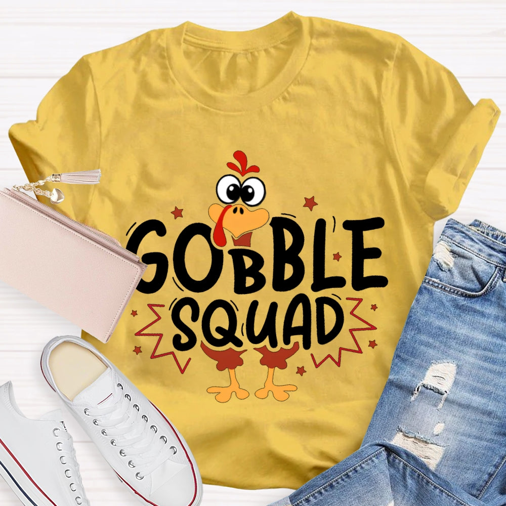 Thanksgiving Turkey Squad Cute Little Turkey T-shirt