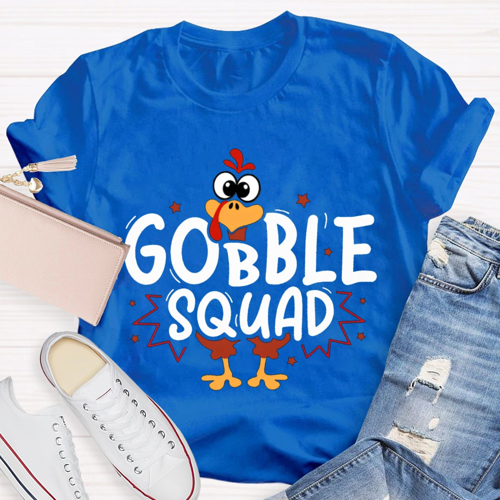 Thanksgiving Turkey Squad Cute Little Turkey T-shirt