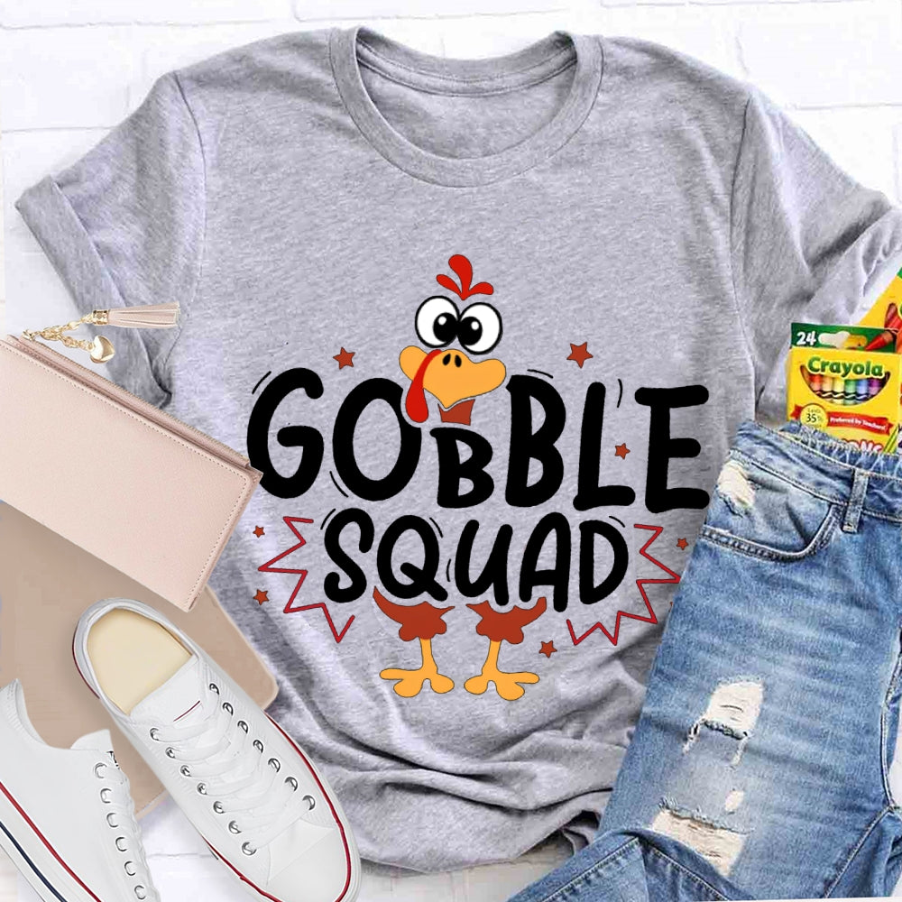 Thanksgiving Turkey Squad Cute Little Turkey T-shirt