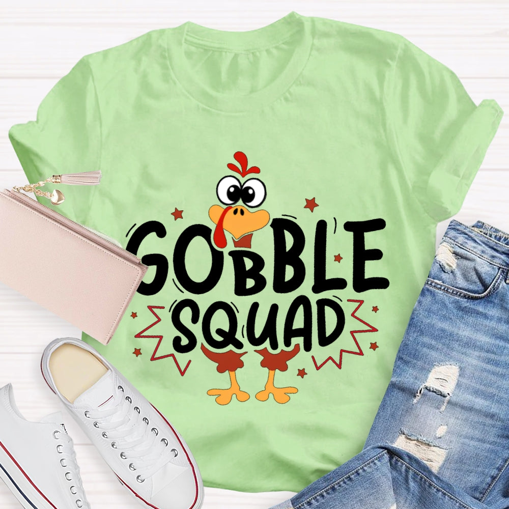 Thanksgiving Turkey Squad Cute Little Turkey T-shirt
