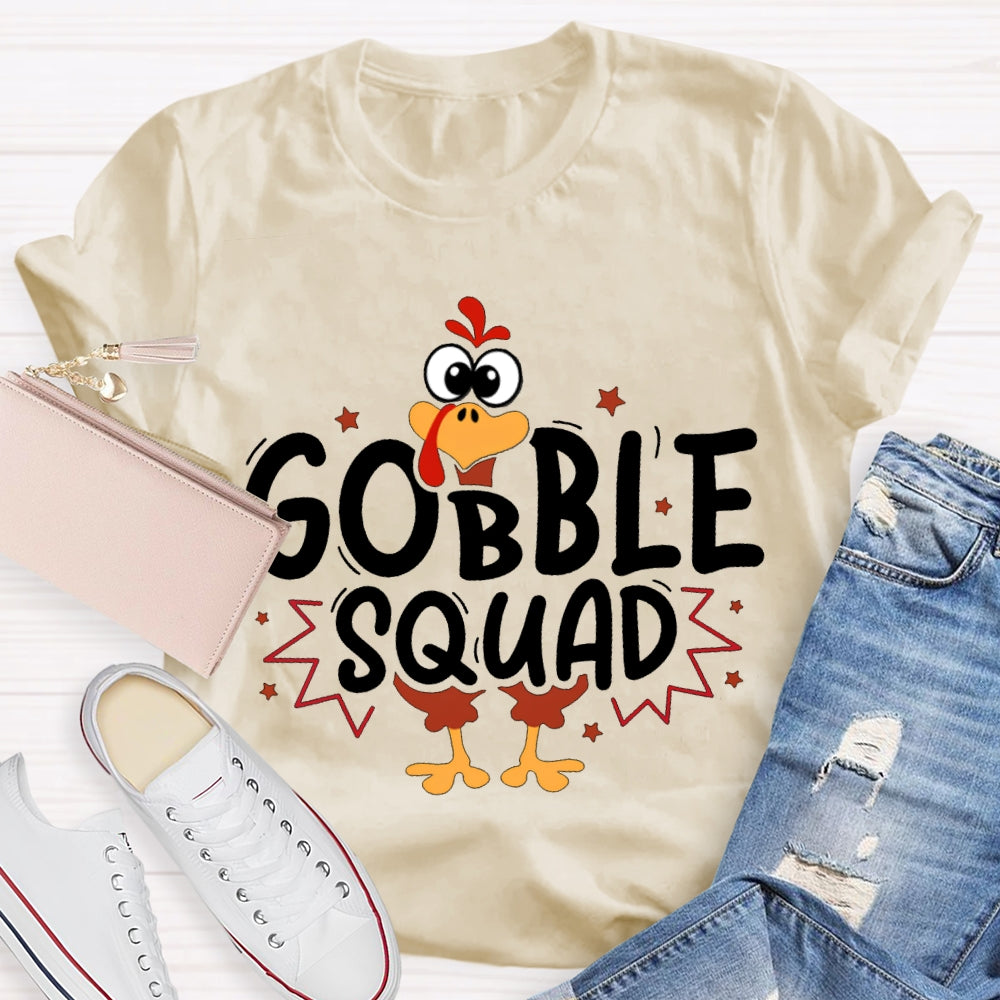 Thanksgiving Turkey Squad Cute Little Turkey T-shirt