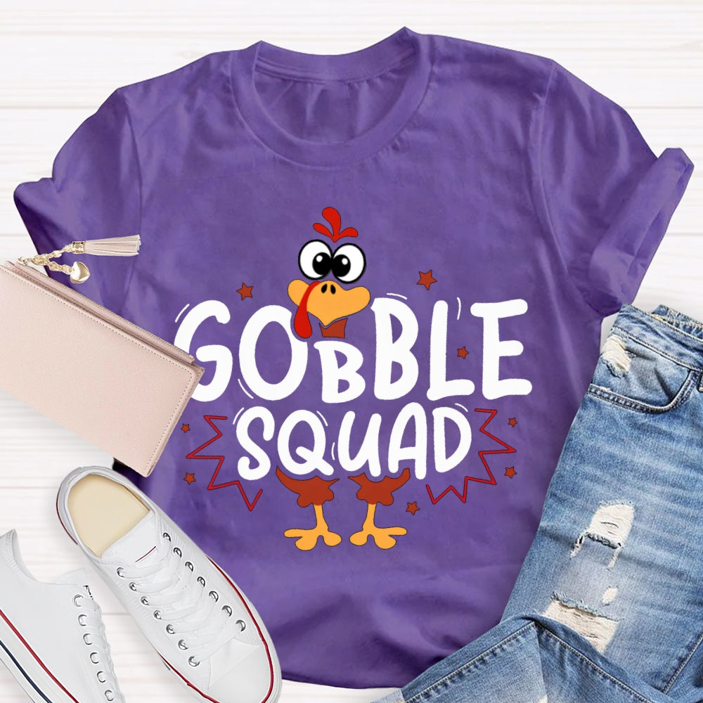 Thanksgiving Turkey Squad Cute Little Turkey T-shirt