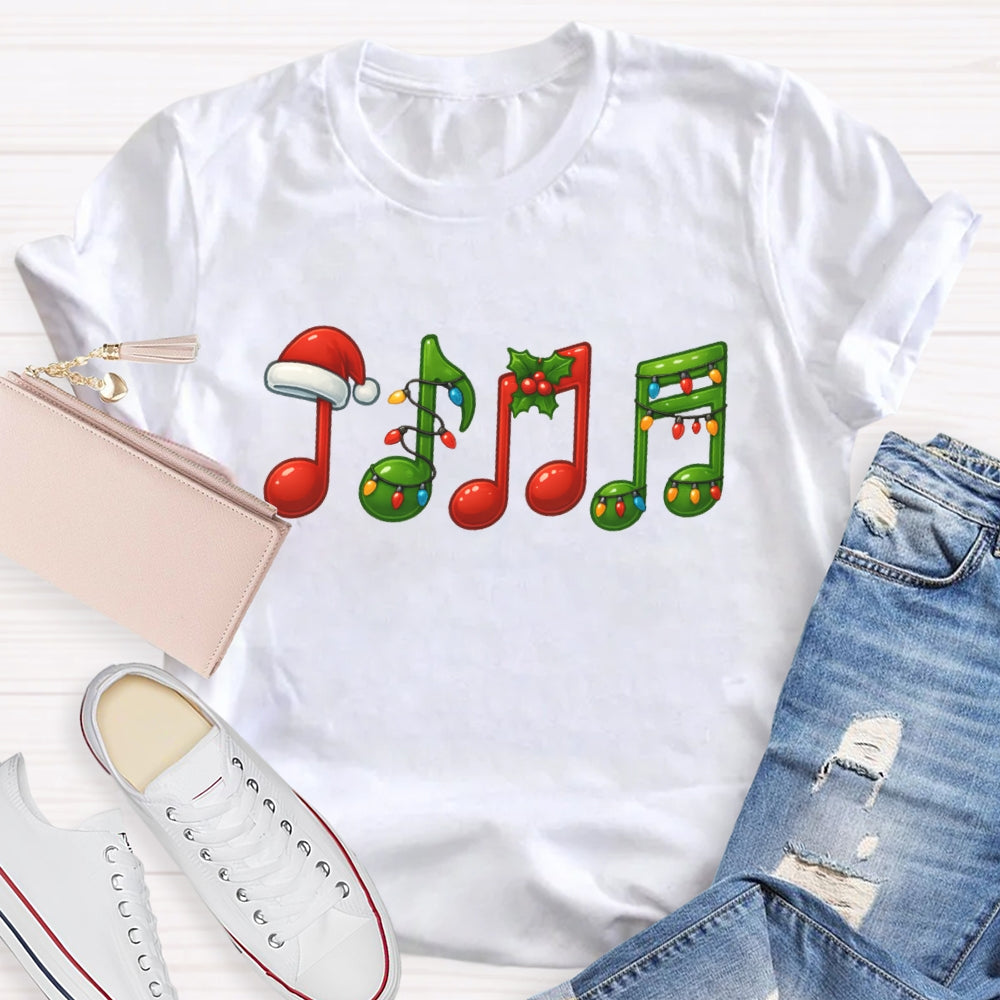 Christmas Musical Symbols T-shirt