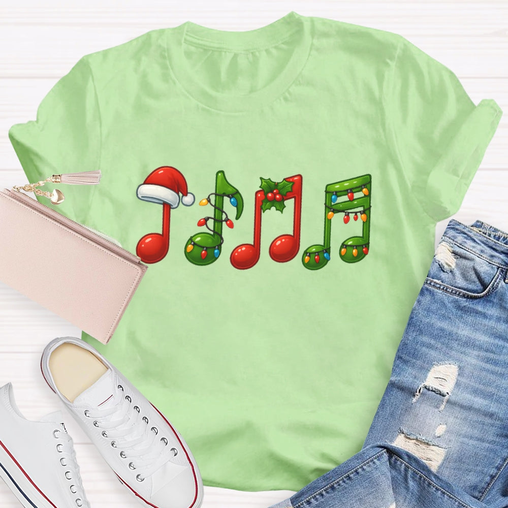 Christmas Musical Symbols T-shirt