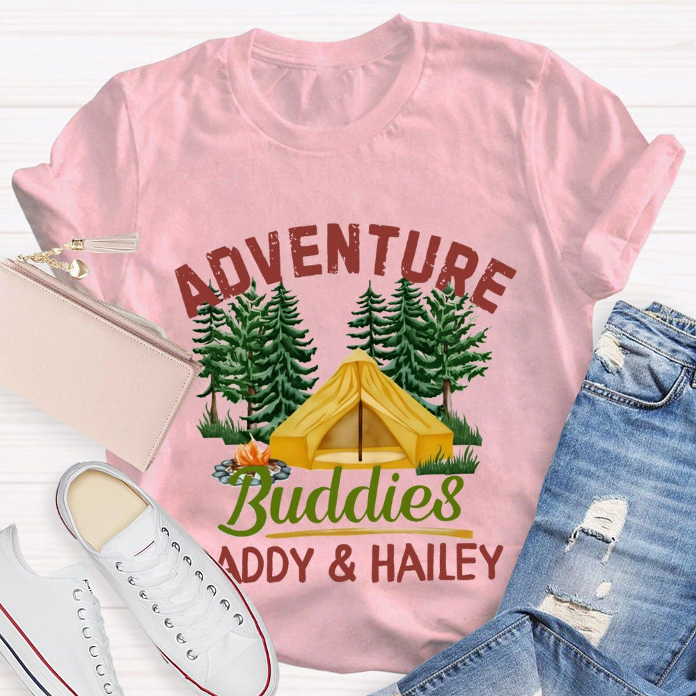 Personalized Name Adventure Buddies T-Shirt