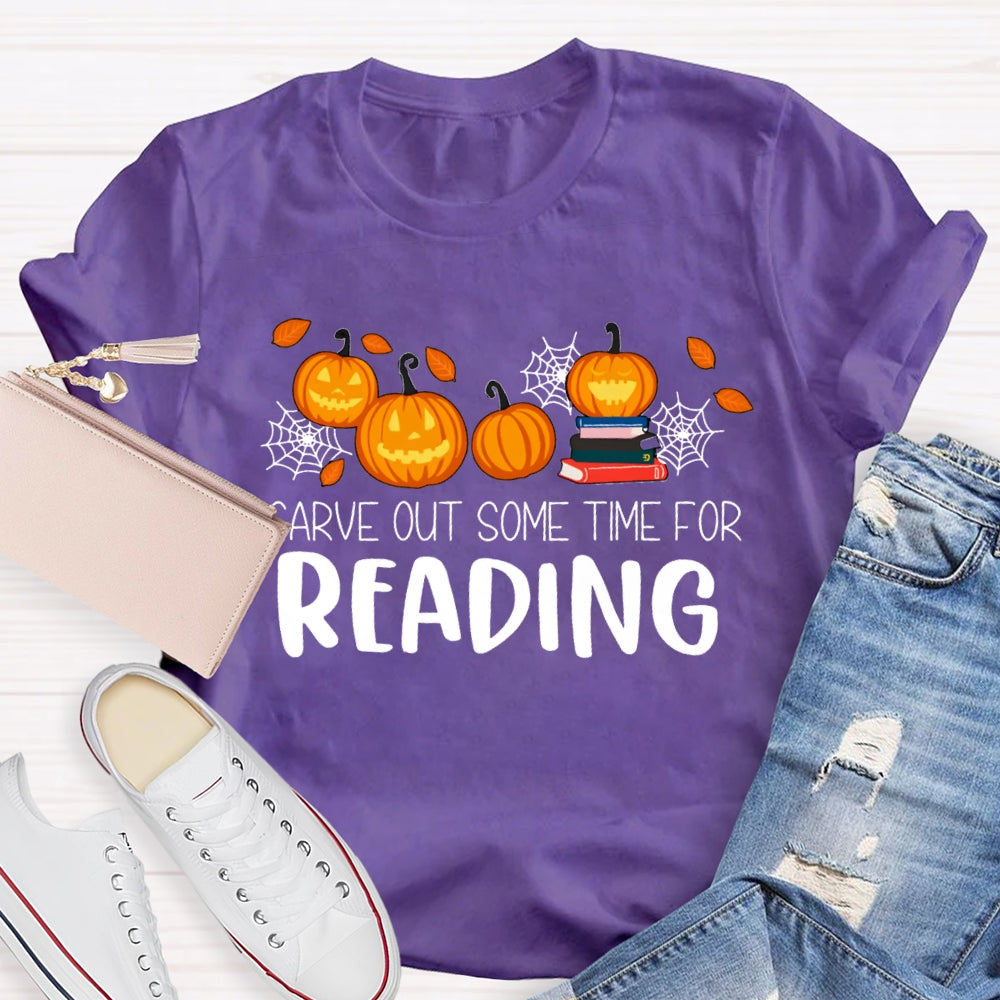 Halloween Carve Out Some Time For Reading T-Shirt