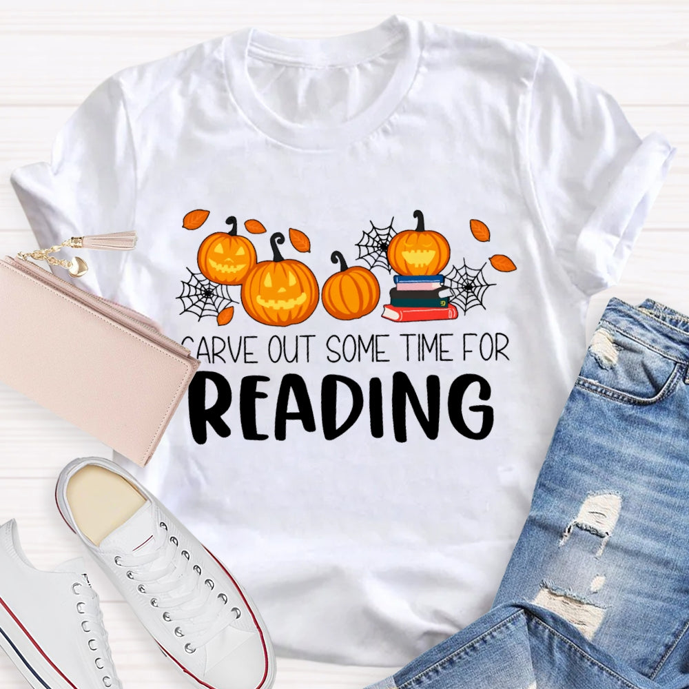 Halloween Carve Out Some Time For Reading T-Shirt