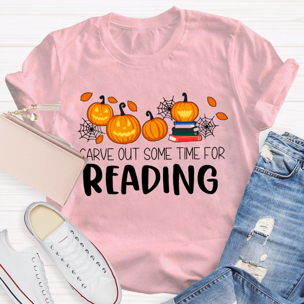 Halloween Carve Out Some Time For Reading T-Shirt