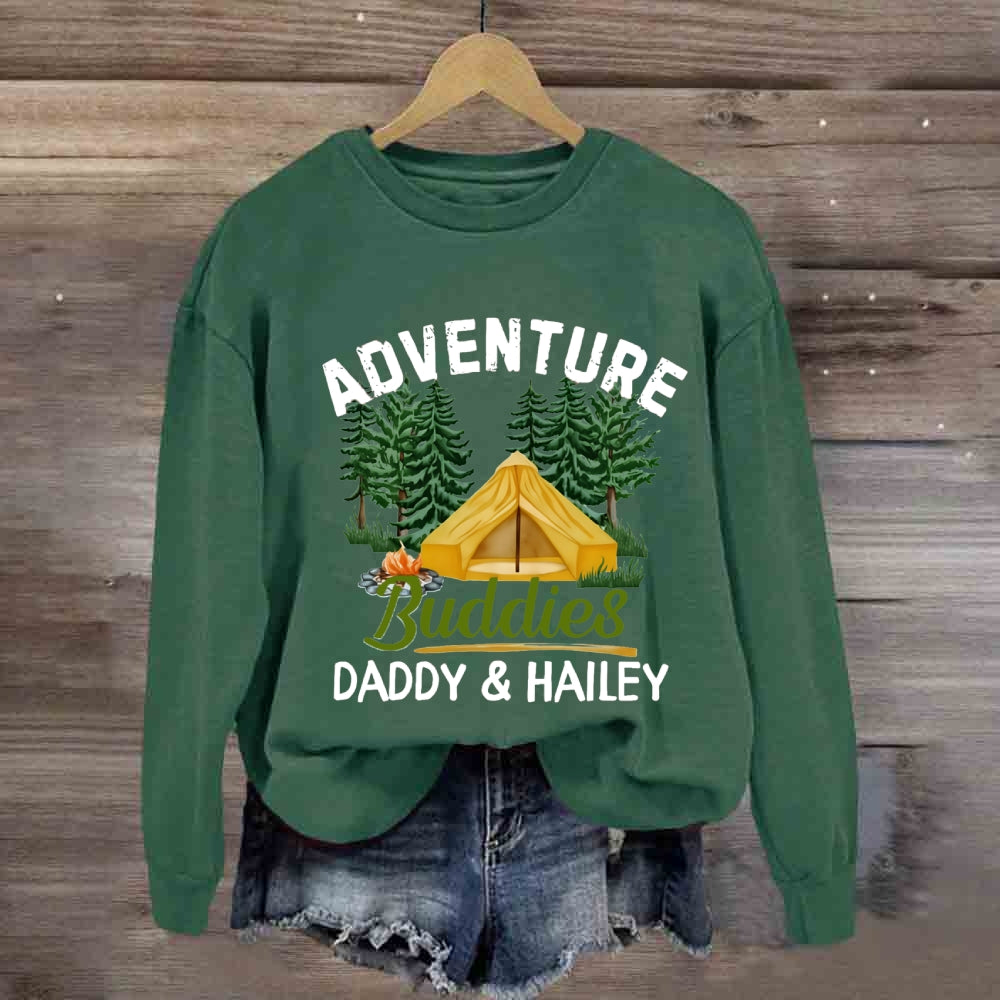 Personalized Name Adventure Buddies Sweatshirt