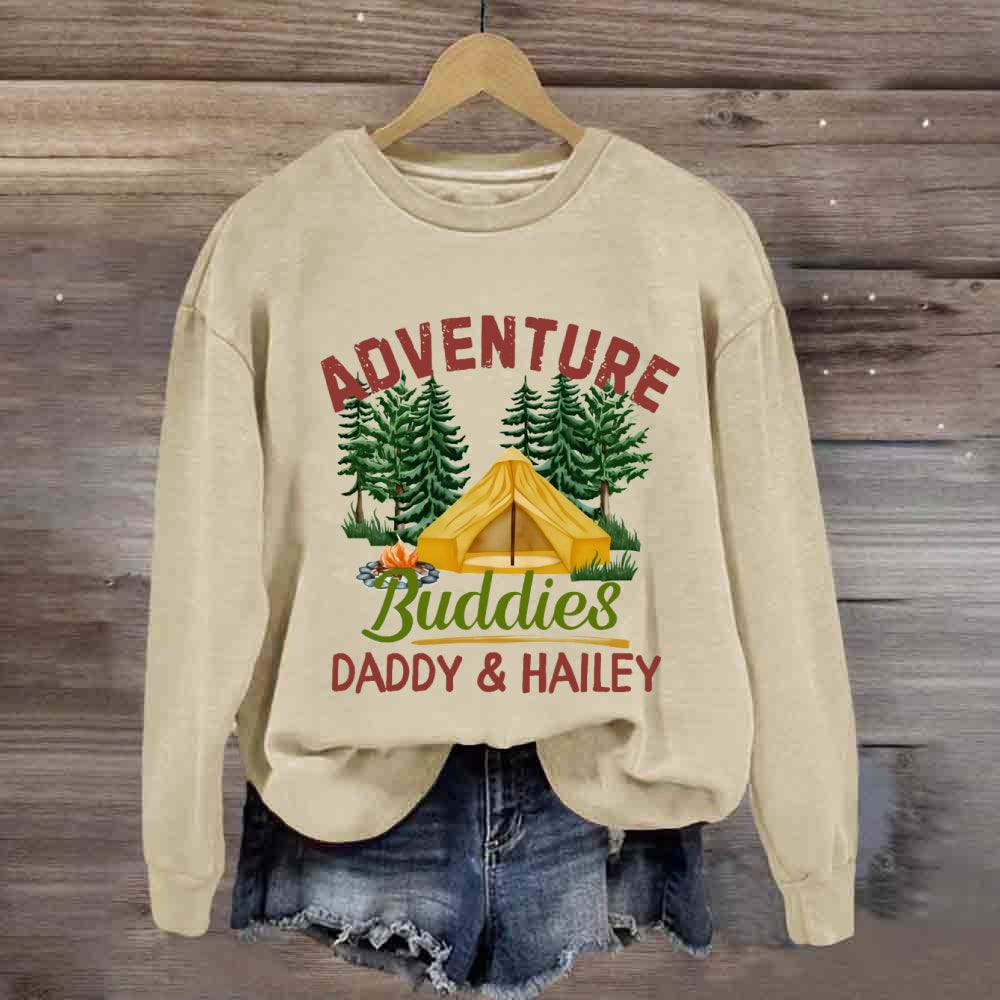 Personalized Name Adventure Buddies Sweatshirt
