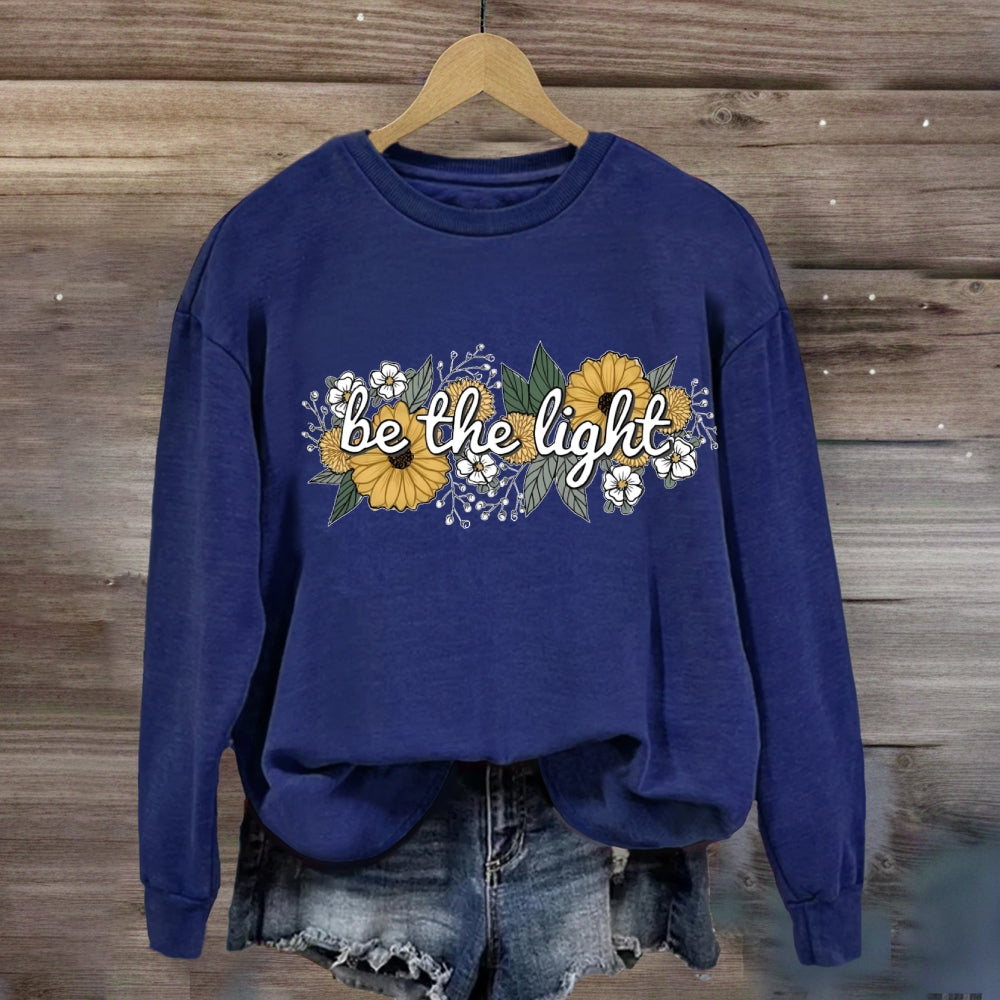 Floral Be The Light Sweatshirt