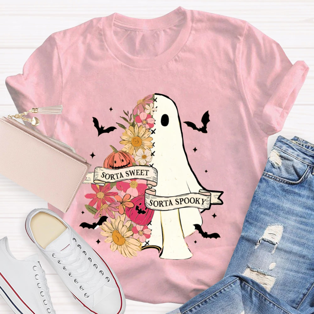 Sorta Sweet Sorta Spooky Halloween Teacher T-Shirt