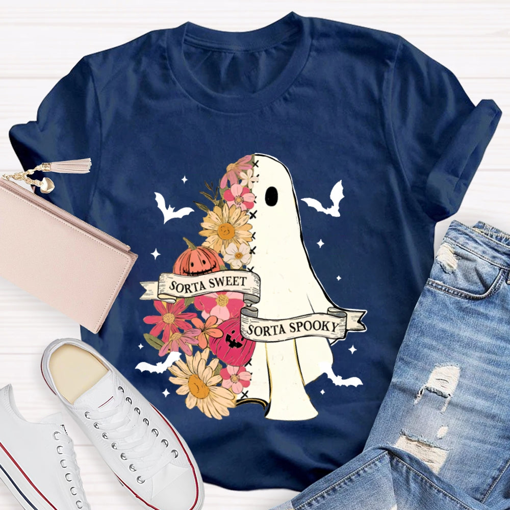 Sorta Sweet Sorta Spooky Halloween Teacher T-Shirt
