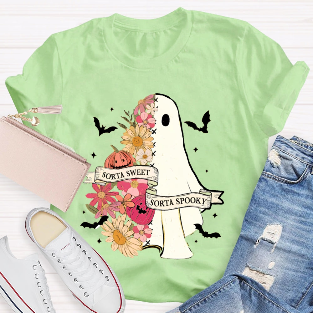 Sorta Sweet Sorta Spooky Halloween Teacher T-Shirt