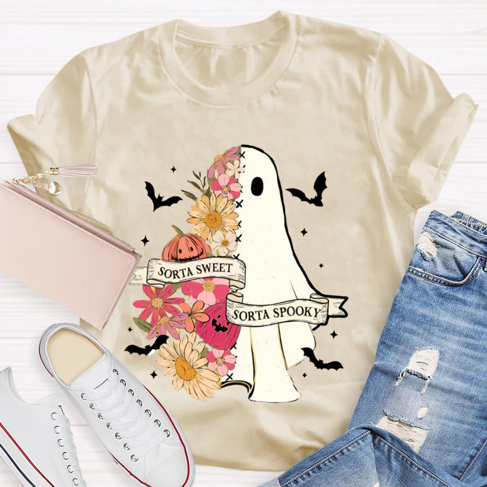 Sorta Sweet Sorta Spooky Halloween Teacher T-Shirt