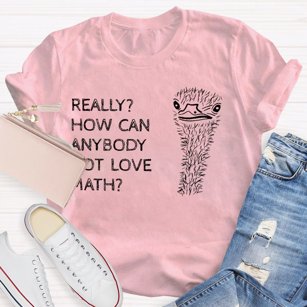 Really How Can Anybody Not Love Math T-shirt