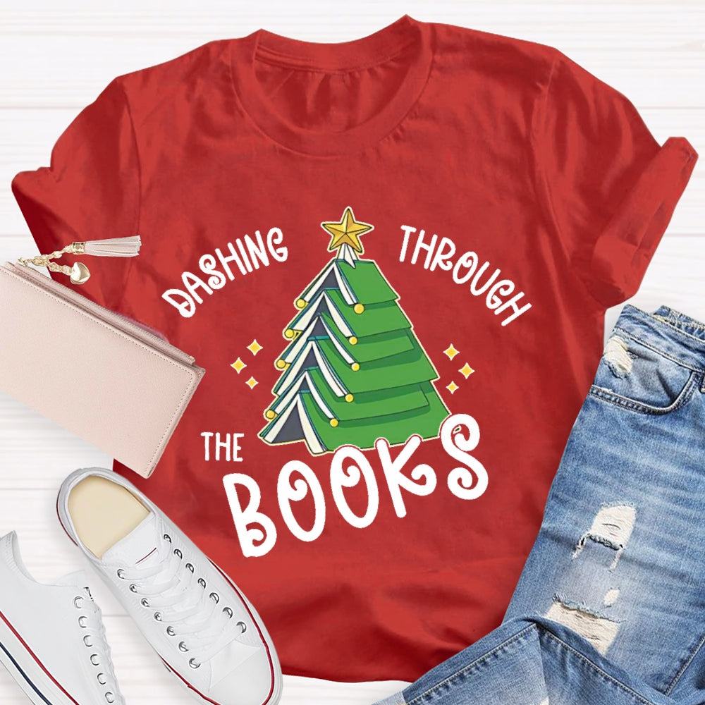 Dashing Through The Books  T-shirt