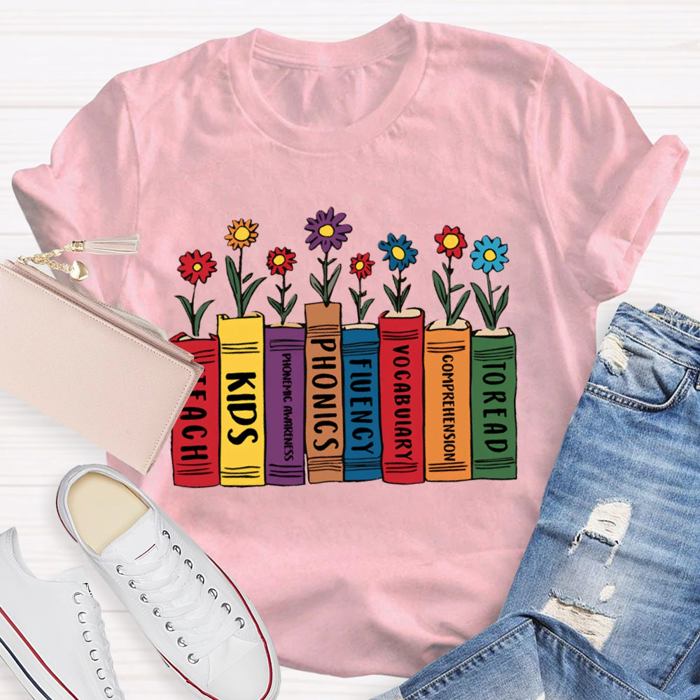 To Read Comprehension Vocabulary Fluency Phonics Phonemic Awareness Kids Iteach T-shirt