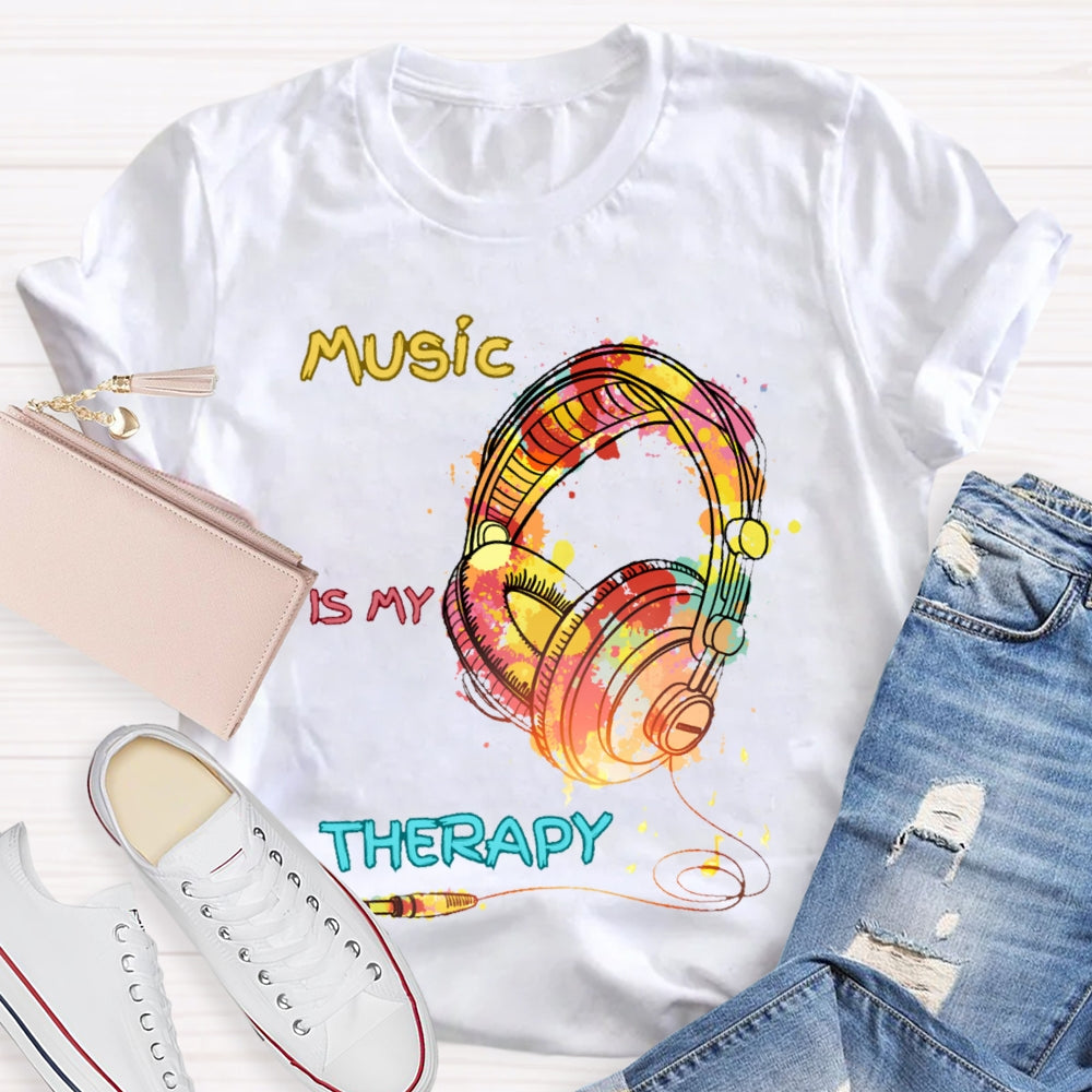 Music Is My Therapy T-shirt