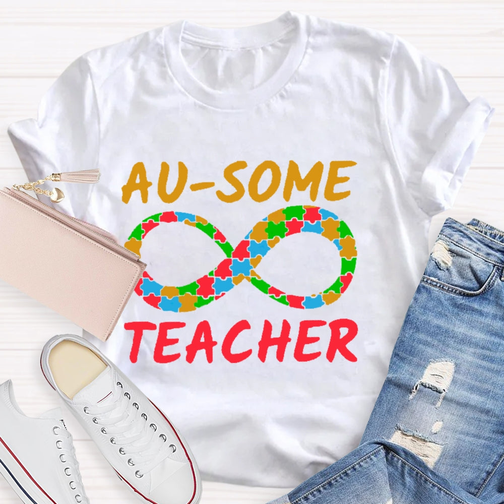 Au-some Teacher Autism Awareness T-shirt