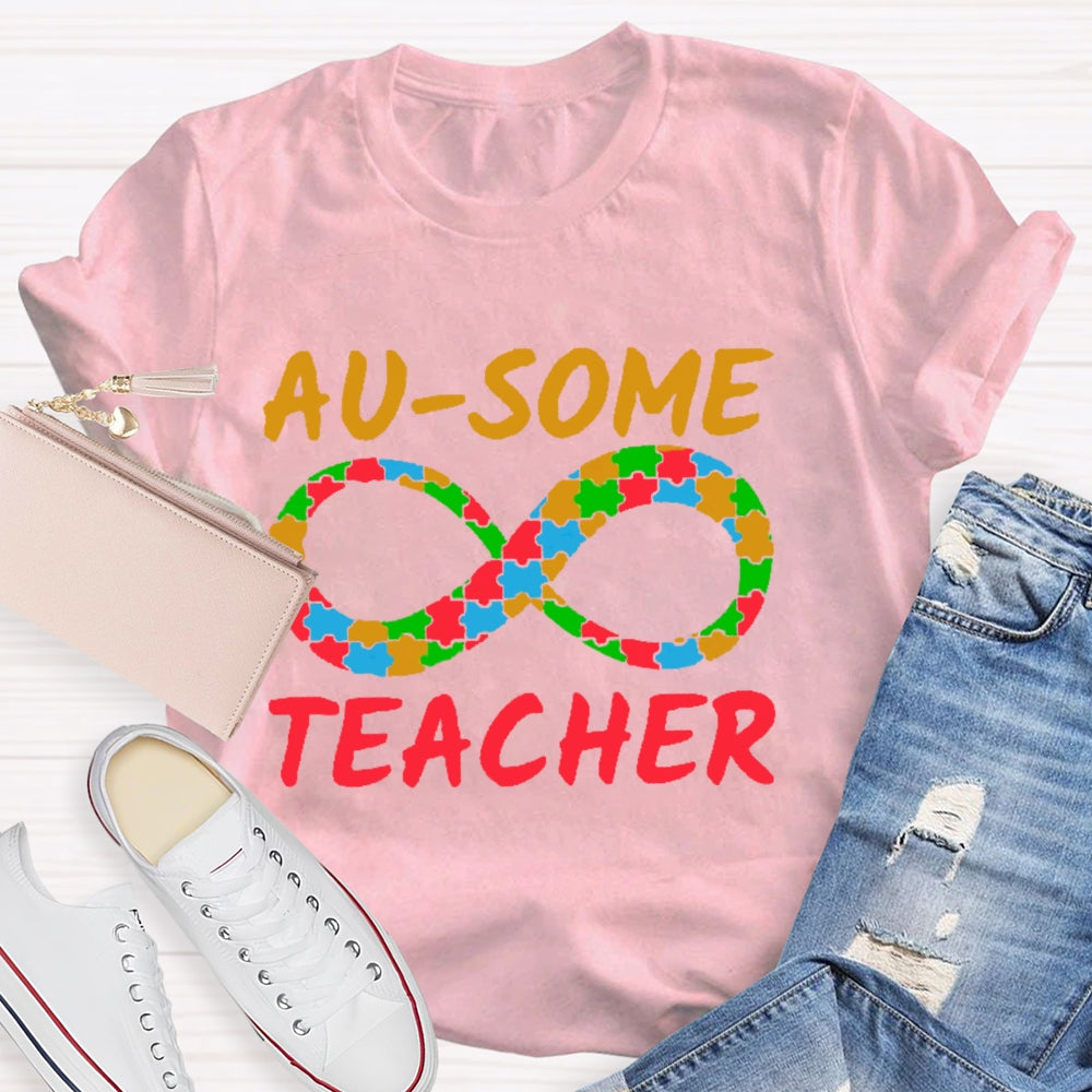 Au-some Teacher Autism Awareness T-shirt
