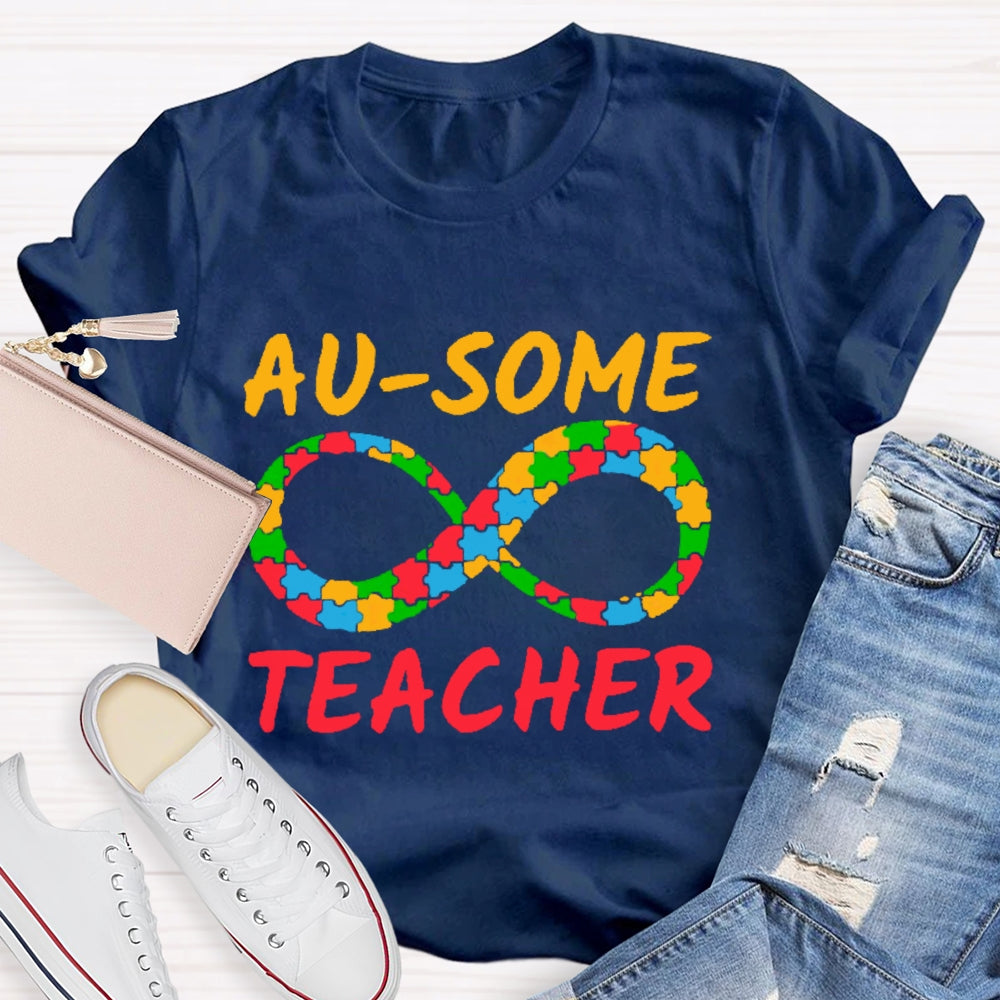 Au-some Teacher Autism Awareness T-shirt