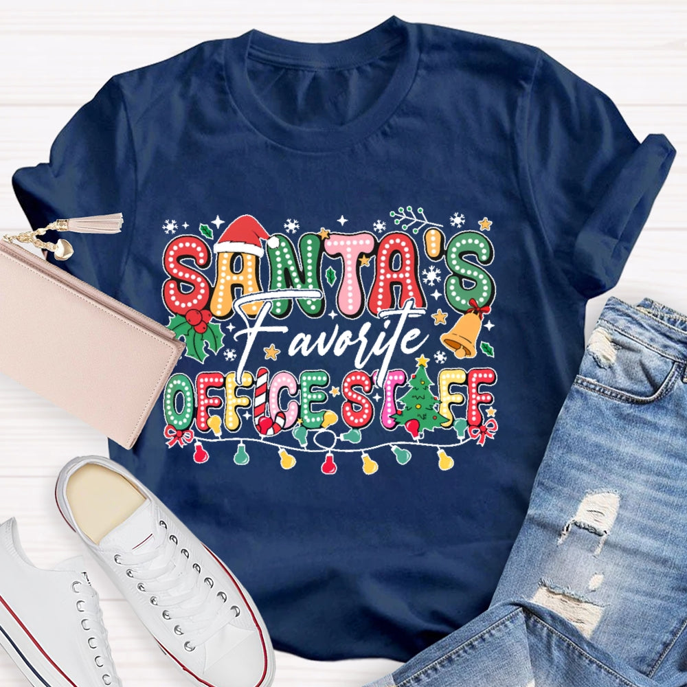 Santa's Favorite Office Staff  T-shirt