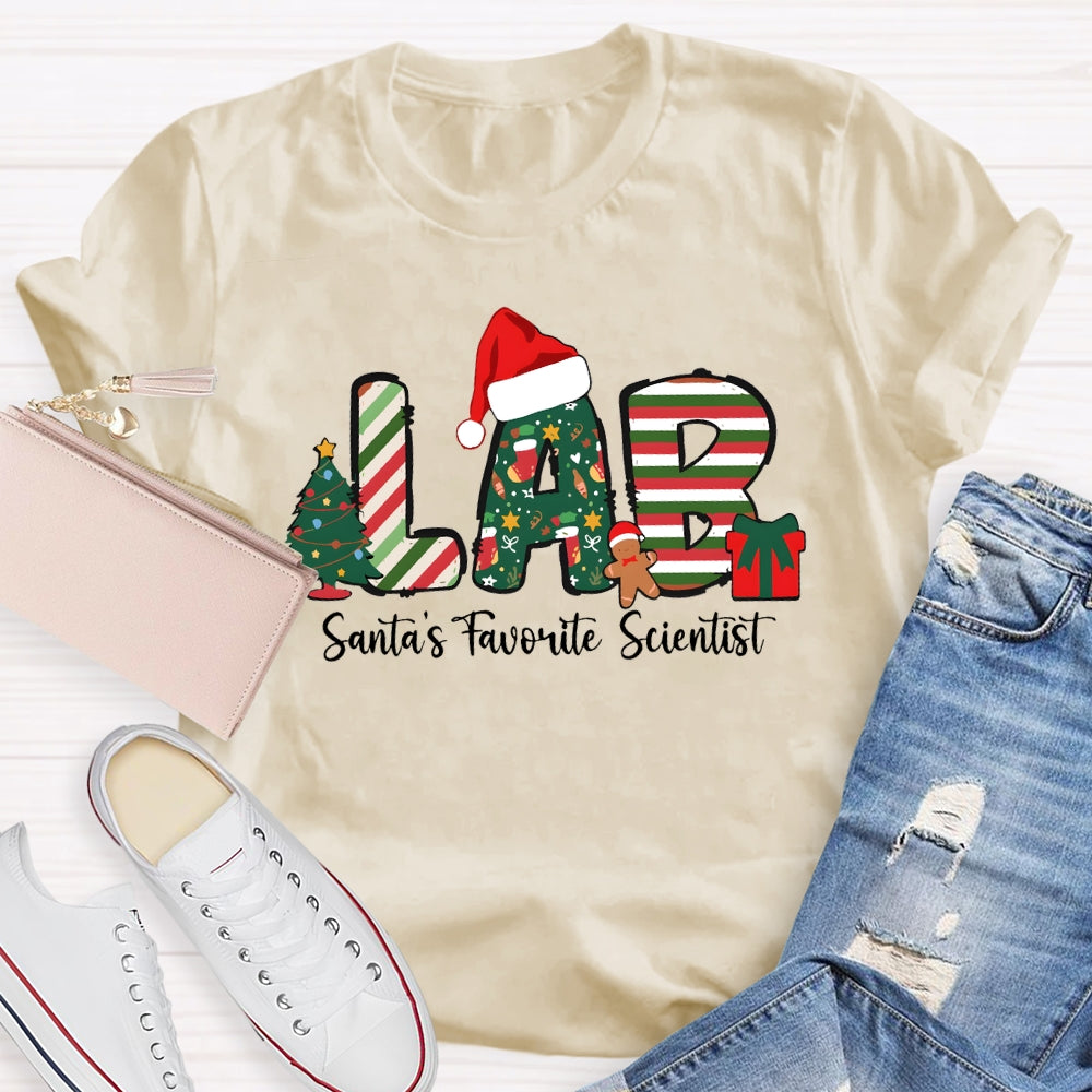 Santa's Favorite Scientist  T-shirt