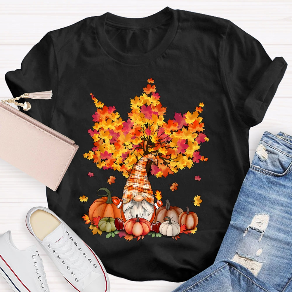 Pumpkin Maple Tree Autumn T-shirt
