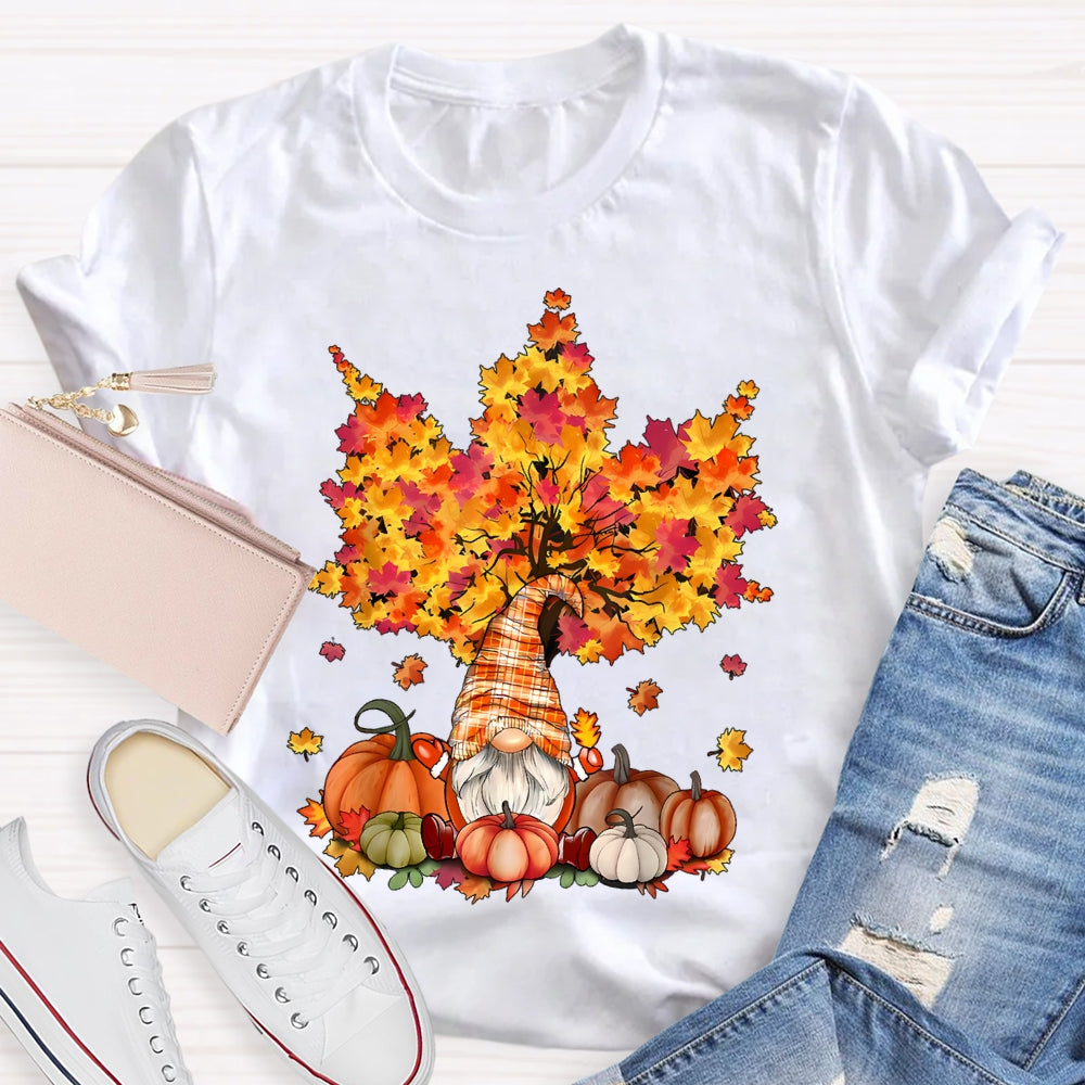 Pumpkin Maple Tree Autumn T-shirt