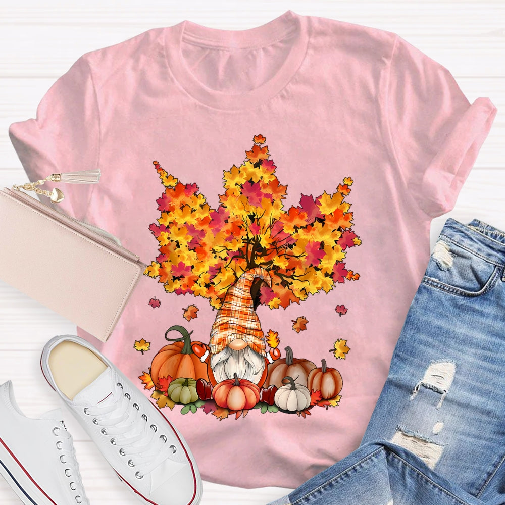 Pumpkin Maple Tree Autumn T-shirt