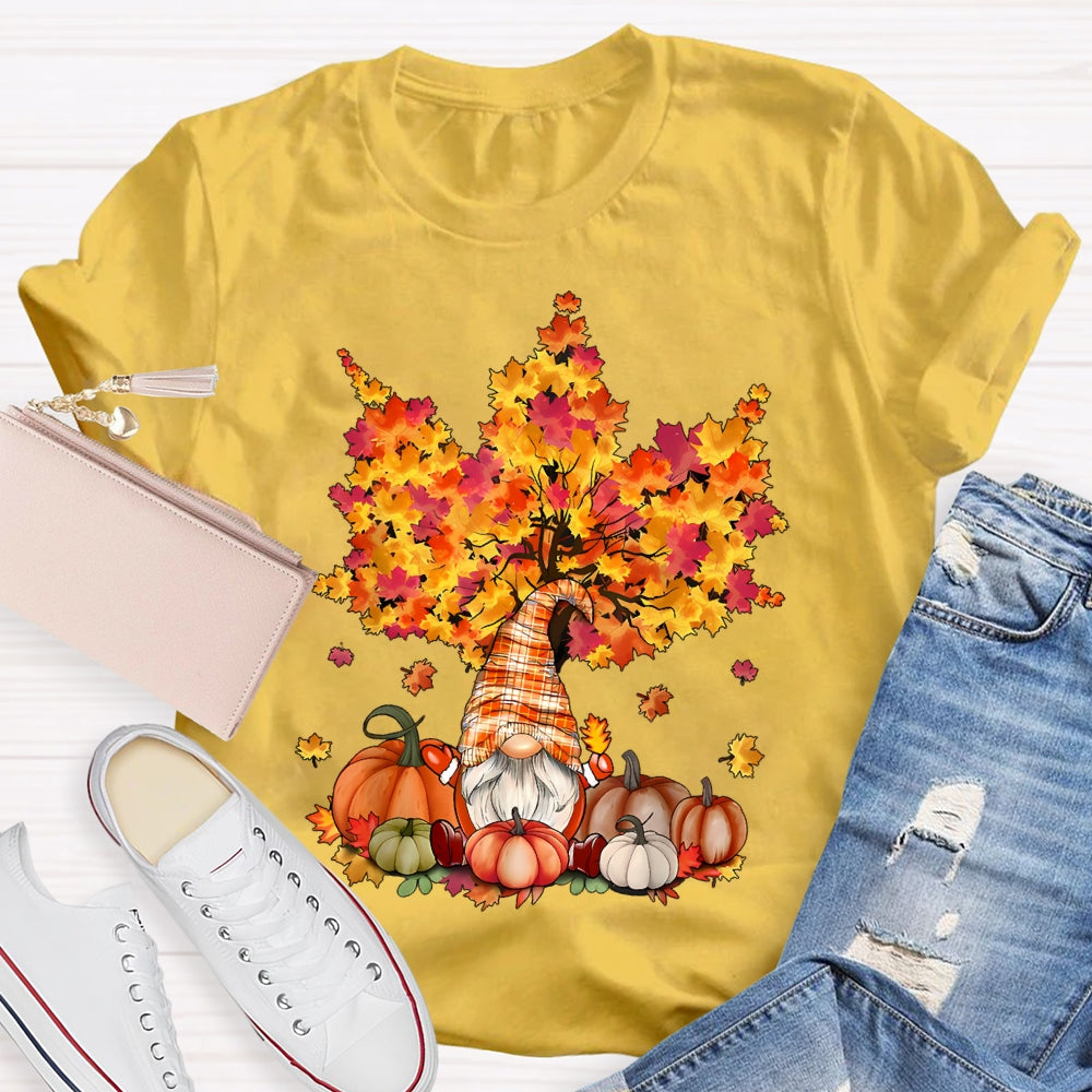 Pumpkin Maple Tree Autumn T-shirt