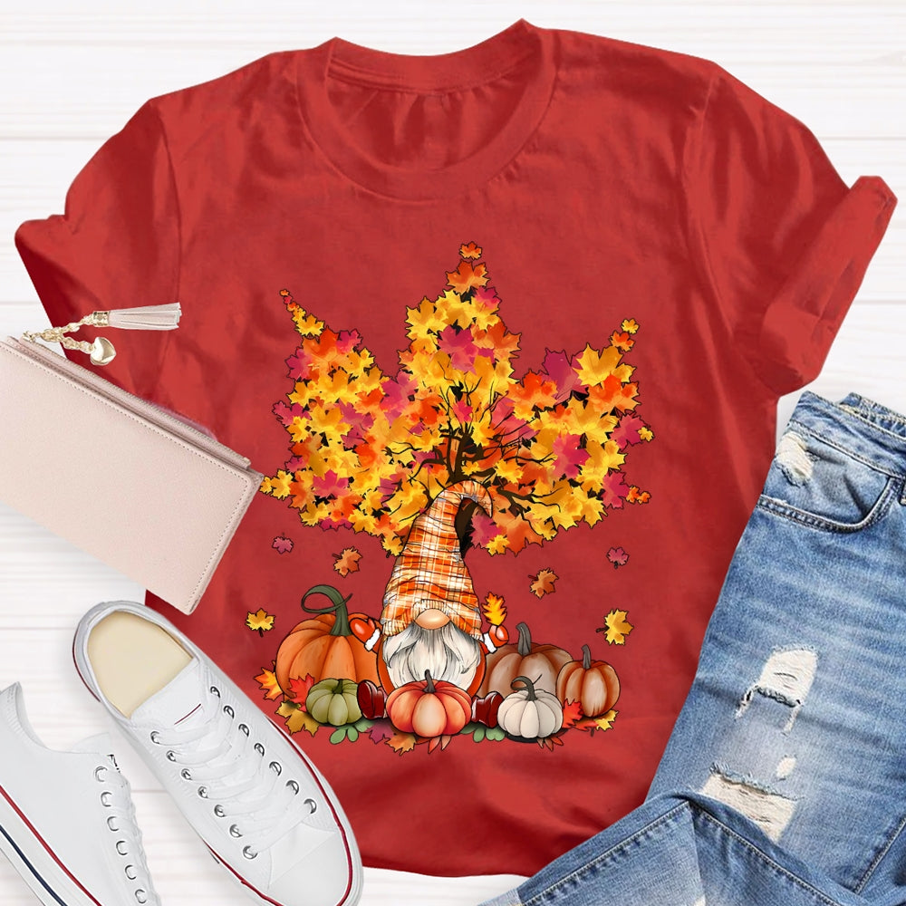 Pumpkin Maple Tree Autumn T-shirt