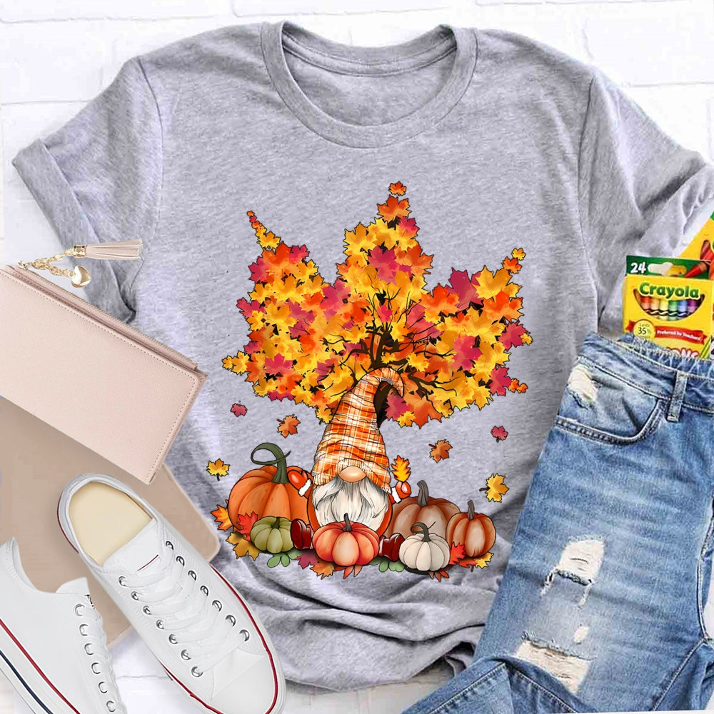 Pumpkin Maple Tree Autumn T-shirt