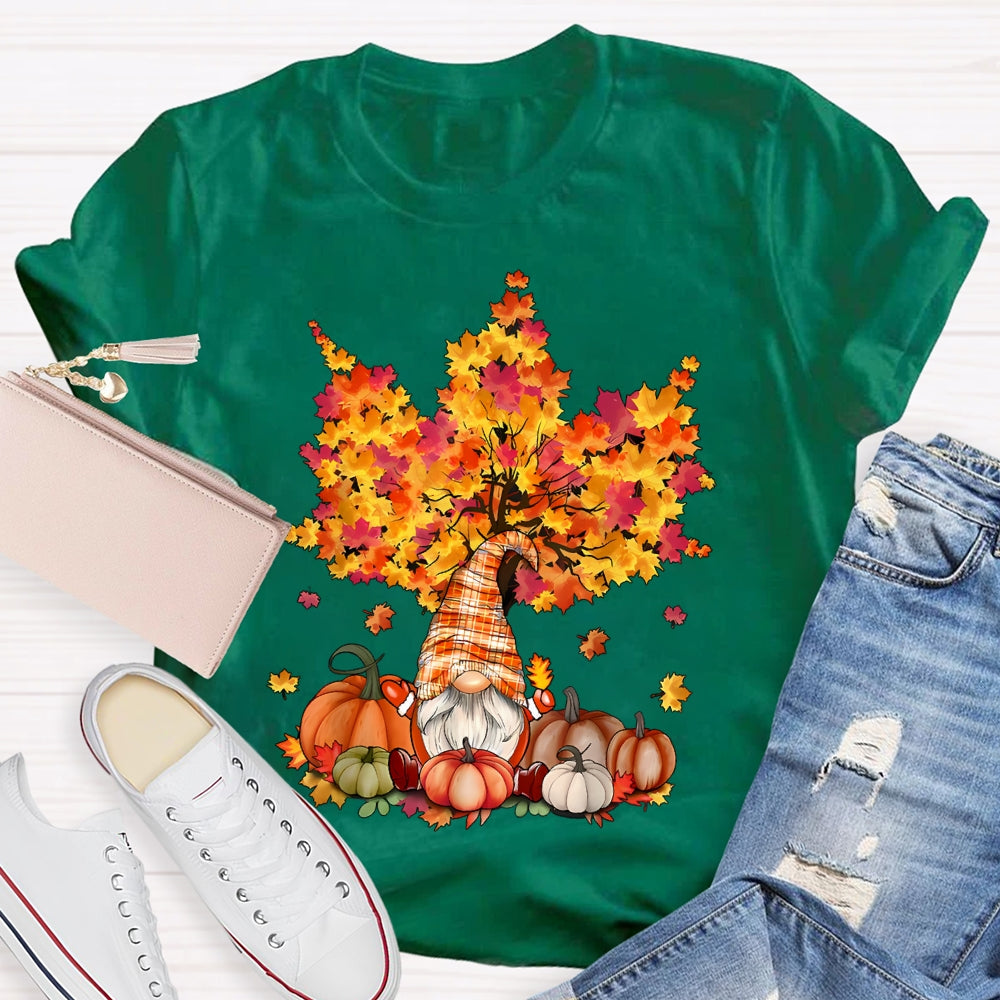 Pumpkin Maple Tree Autumn T-shirt