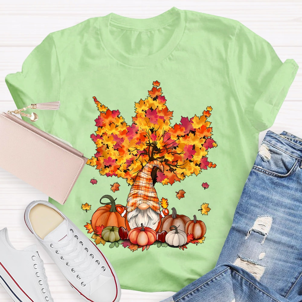 Pumpkin Maple Tree Autumn T-shirt