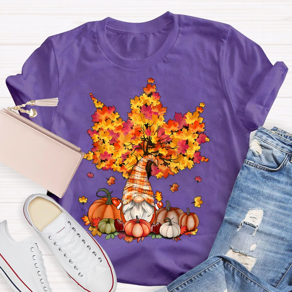 Pumpkin Maple Tree Autumn T-shirt