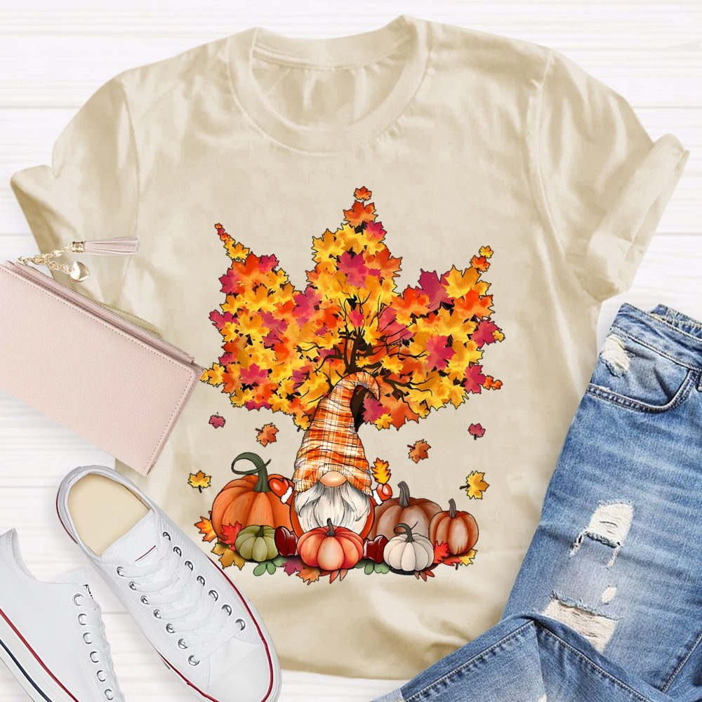 Pumpkin Maple Tree Autumn T-shirt
