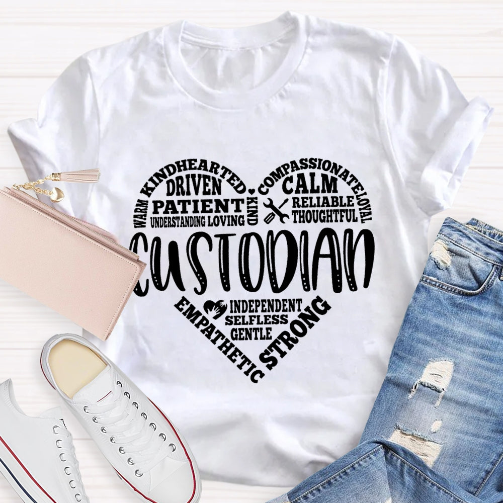 Custodian Warm Heart  Calm T-Shirt