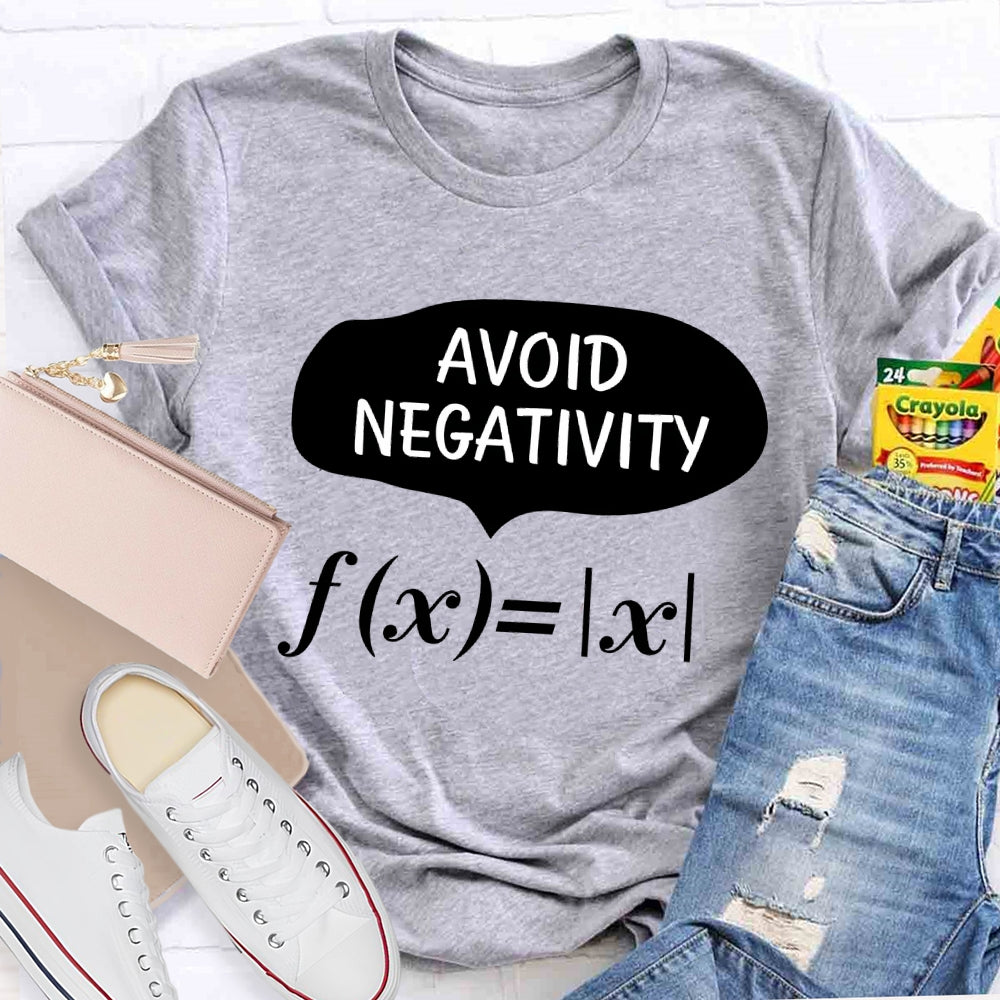 Avoid Negativity Math T-shirt