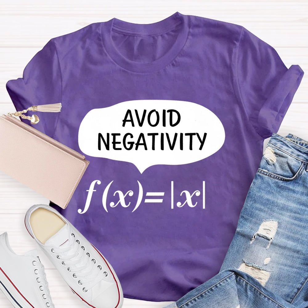 Avoid Negativity Math T-shirt