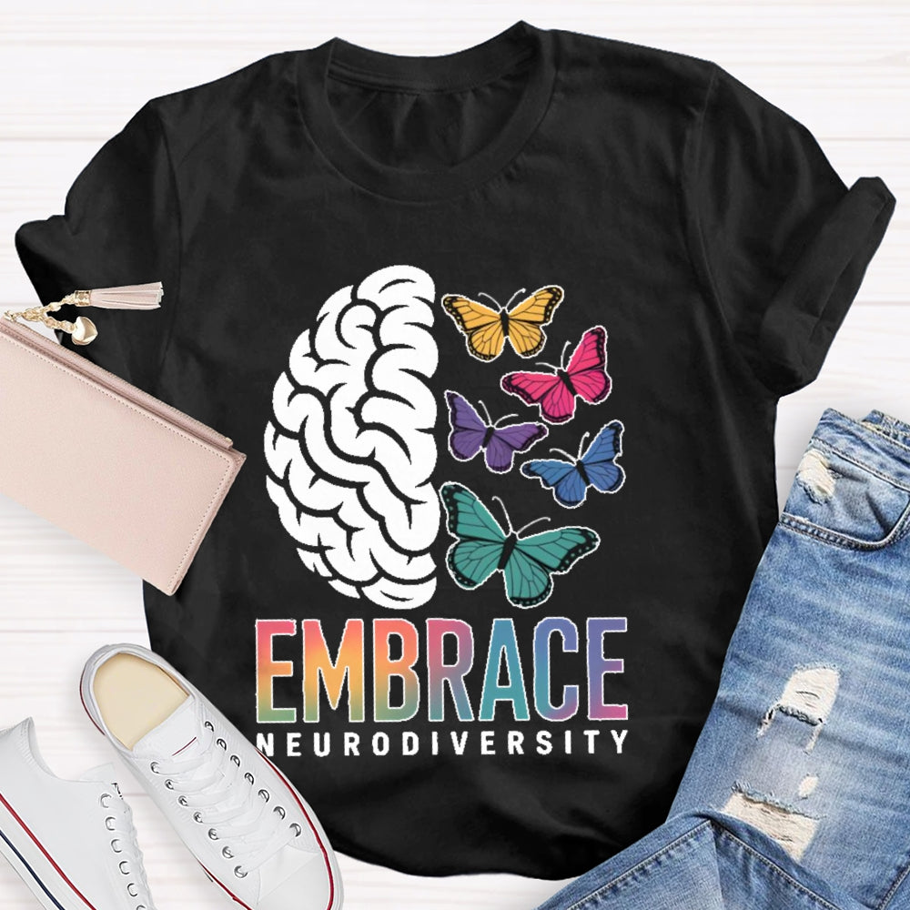 Embrace Neurodiversity Autism Awareness  T-shirt