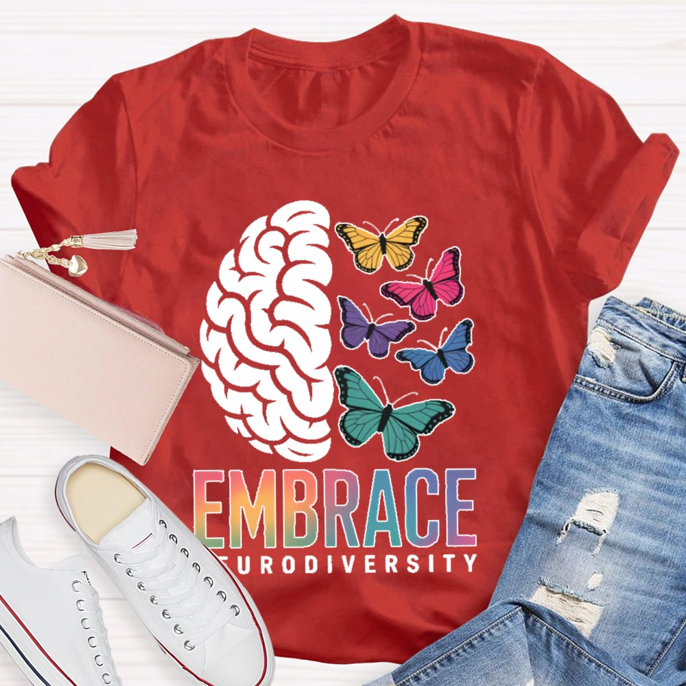 Embrace Neurodiversity Autism Awareness  T-shirt