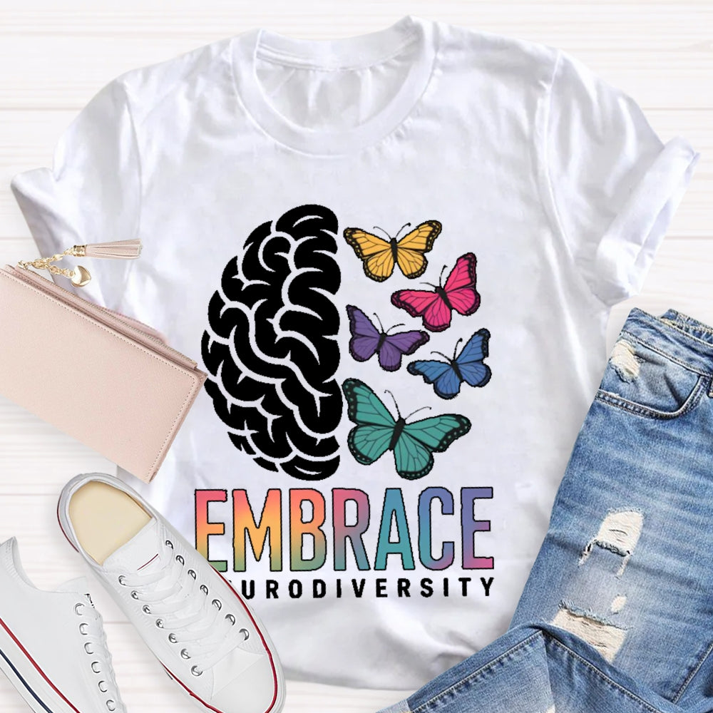 Embrace Neurodiversity Autism Awareness  T-shirt