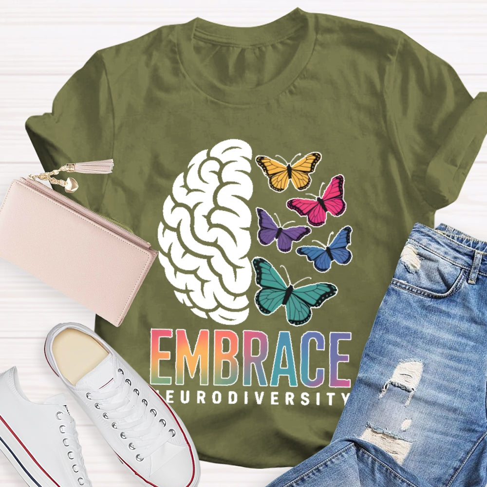 Embrace Neurodiversity Autism Awareness  T-shirt
