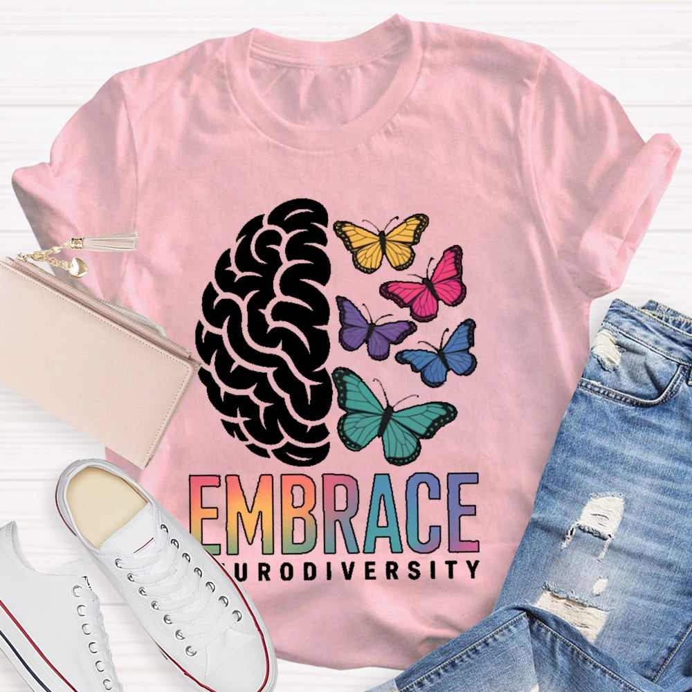 Embrace Neurodiversity Autism Awareness  T-shirt