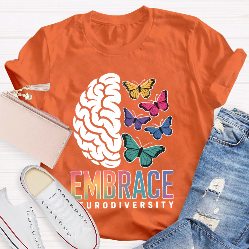 Embrace Neurodiversity Autism Awareness  T-shirt