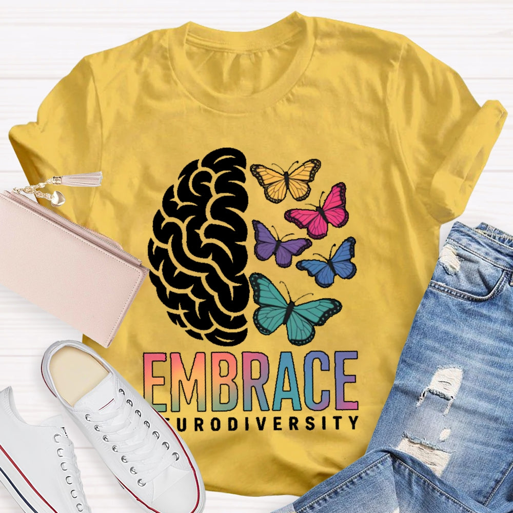 Embrace Neurodiversity Autism Awareness  T-shirt