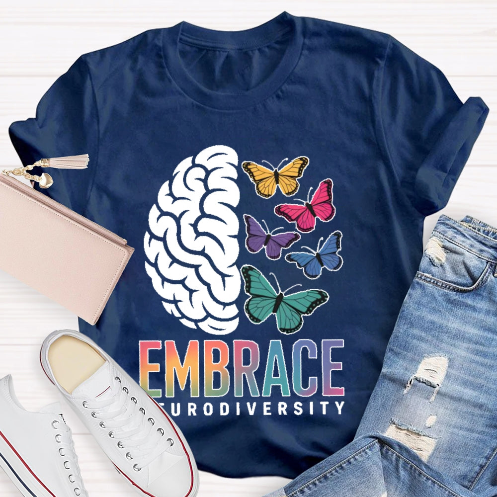 Embrace Neurodiversity Autism Awareness  T-shirt