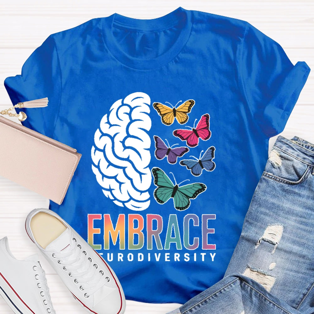 Embrace Neurodiversity Autism Awareness  T-shirt